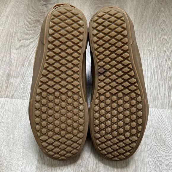 Vans SK8-Hi Del Pato MTE Mens 9 Brown Gum Leather Fleece Lined Boot Shoes