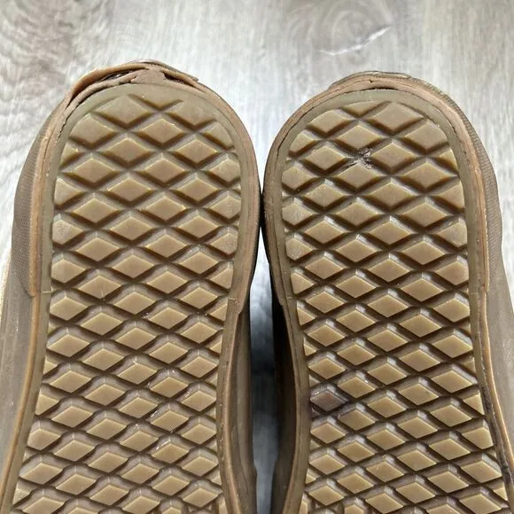 Vans SK8-Hi Del Pato MTE Mens 9 Brown Gum Leather Fleece Lined Boot Shoes