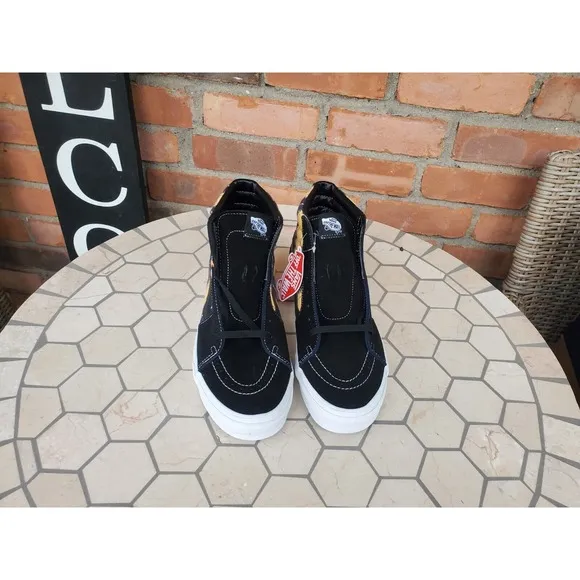 Vans Sk8-Hi Denim Stripes Sneaker Shoes Men's Size 11 NEW
