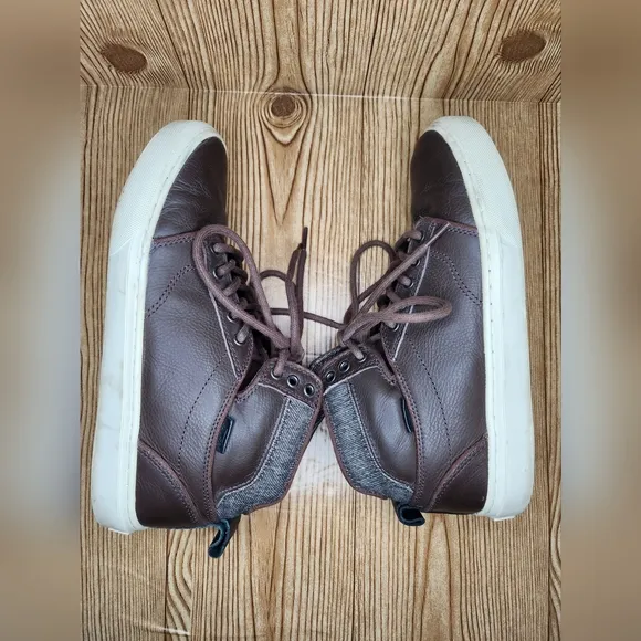 Vans Ultra Cush Leather High Top Sneakers‎ Size 8.5