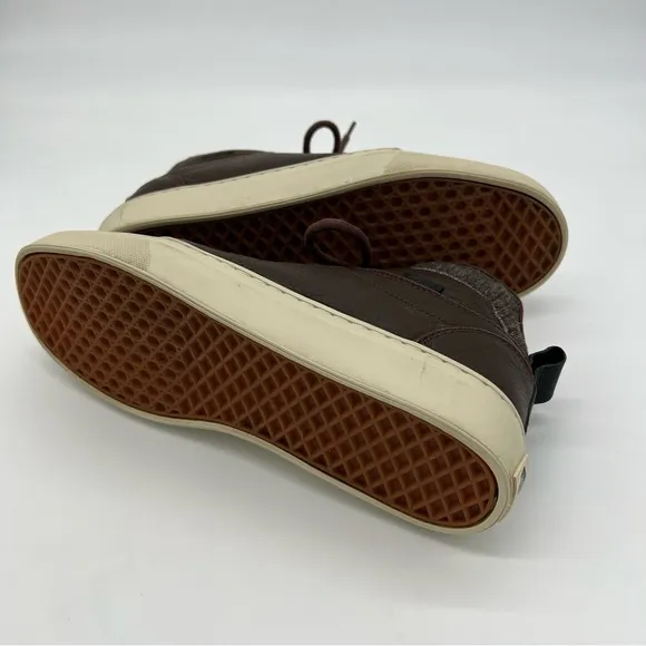 Vans Ultra Cush Leather High Top Sneakers
