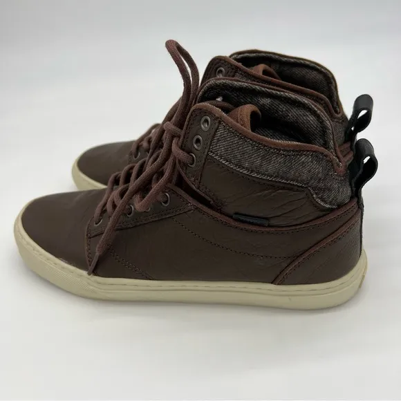 Vans Ultra Cush Leather High Top Sneakers