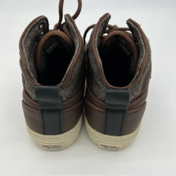 Vans Ultra Cush Leather High Top Sneakers