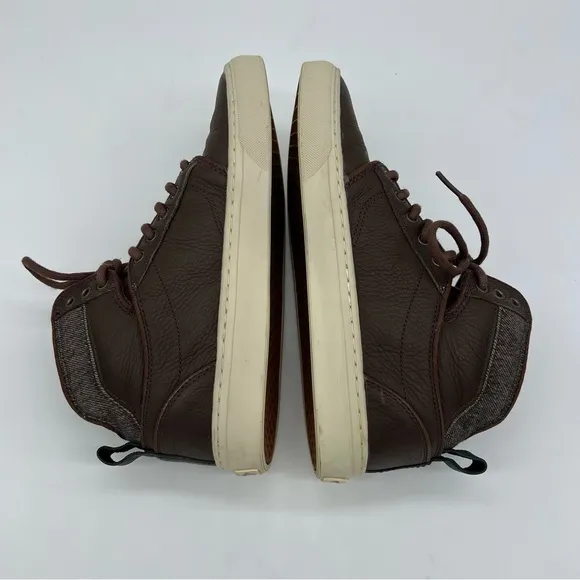Vans Ultra Cush Leather High Top Sneakers
