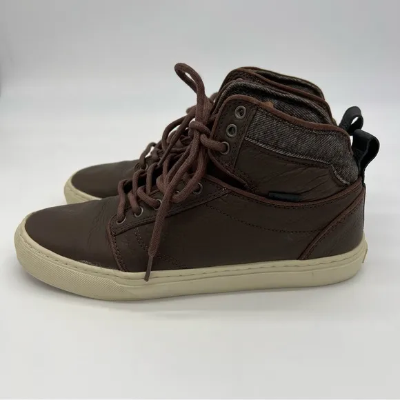 Vans Ultra Cush Leather High Top Sneakers
