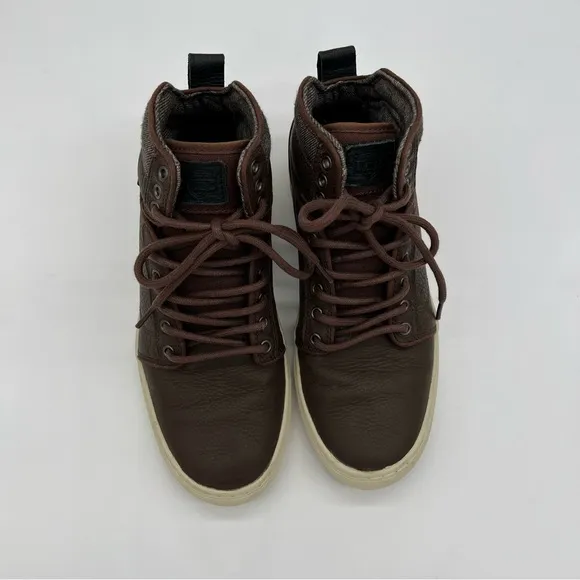 Vans Ultra Cush Leather High Top Sneakers