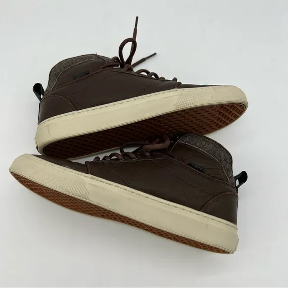 Vans Ultra Cush Leather High Top Sneakers