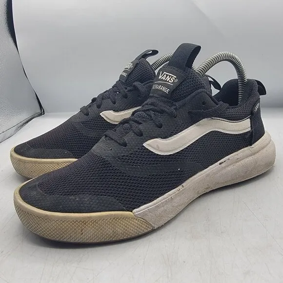 Vans Ultrarange Mens 6.5 Black Sneaker Shoes Walking Casual Outdoors Comfort