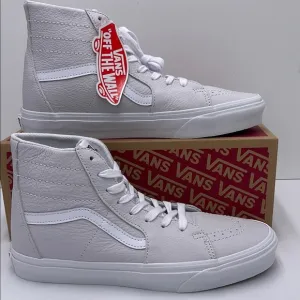Vans WMNS White High-Top Sneakers Sk8-Hi TaperedLeather Nimbus Cloud