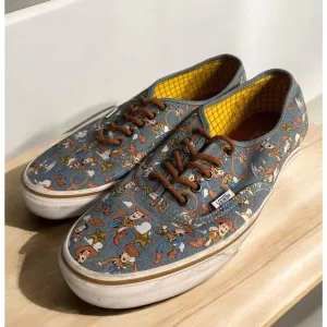 VANS x Disney Toy Story Authentic Sheriff Woody Denim Shoes MENS 11.5 ANDY RARE