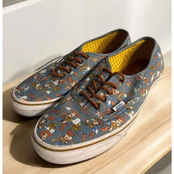 VANS x Disney Toy Story Authentic Sheriff Woody Denim Shoes MENS 11.5 ANDY RARE