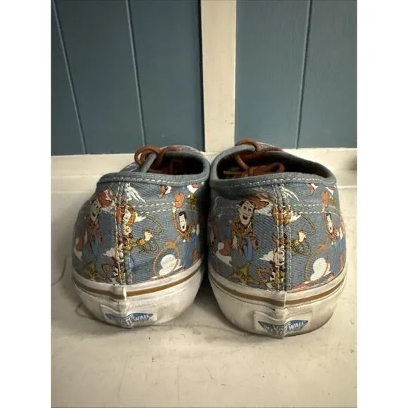 VANS x Disney Toy Story Authentic Sheriff Woody Denim Shoes MENS 11.5 ANDY RARE