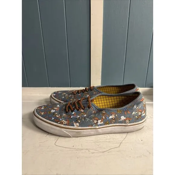 VANS x Disney Toy Story Authentic Sheriff Woody Denim Shoes MENS 11.5 ANDY RARE