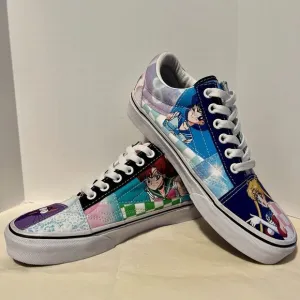VANS x Pretty Guardian Sailor Moon Old Skool Patchwork Shoes Women's 6.5 Sneaker