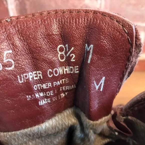 Vasque Boots Mens Size 8.5 Leather Work Boots Cowhide