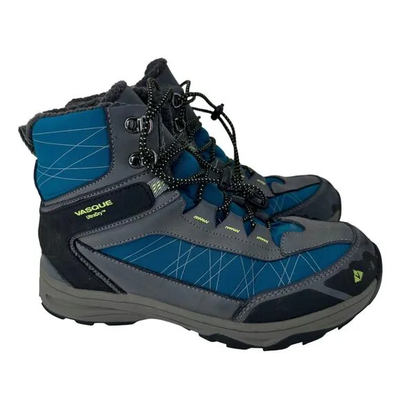 Vasque‎ Coldspark UltraDry Winter Boots Waterproof Leather Blue Kids Size 5