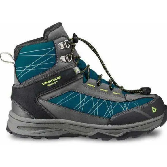 Vasque‎ Coldspark UltraDry Winter Boots Waterproof Leather Blue Kids Size 5