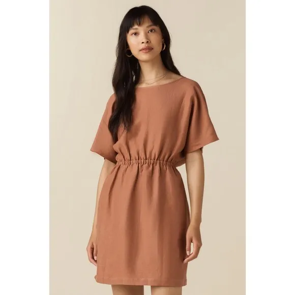 VETTA The Convertible Wrap Mini Dress New Clay S