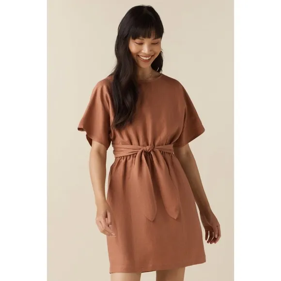 VETTA The Convertible Wrap Mini Dress New Clay S