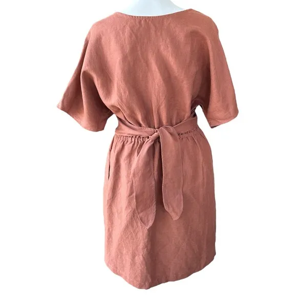 VETTA The Convertible Wrap Mini Dress New Clay S