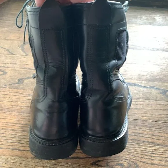 Vibram RRO black leather hard core steel toe boots Union made USA woman’s 7
