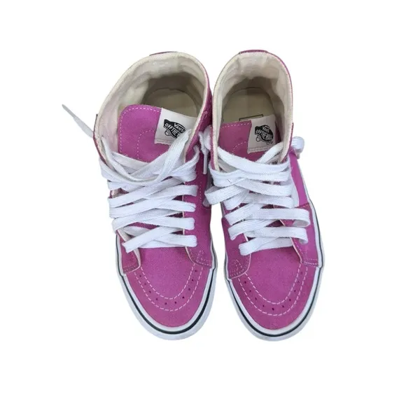 Vibrant Pink High-Top Sneakers