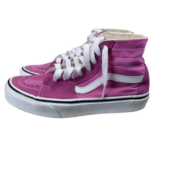Vibrant Pink High-Top Sneakers