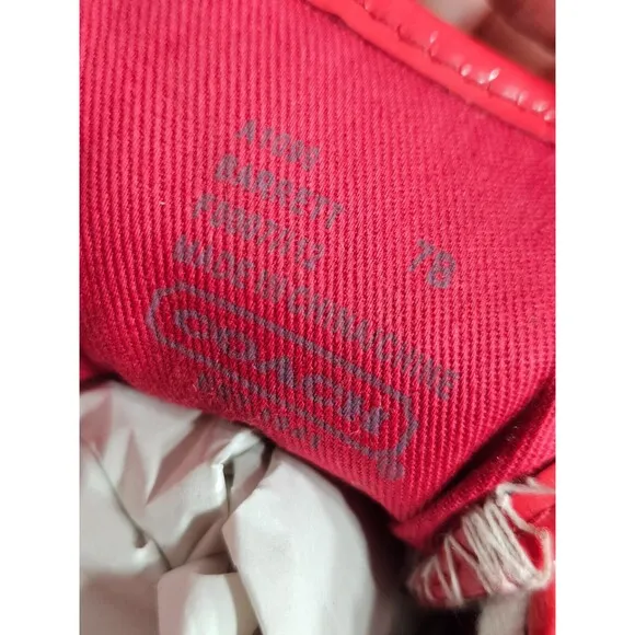 Vibrant Red Coach Sneakers with Signature Canvas Print, Size 7B