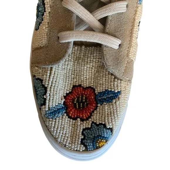 View From The Top Beaded Sneakers by Free People