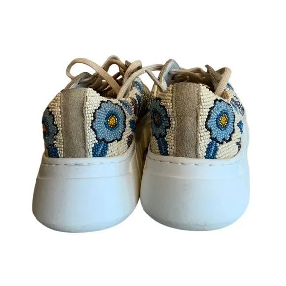 View From The Top Beaded Sneakers by Free People