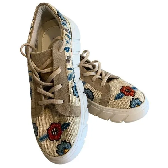 View From The Top Beaded Sneakers by Free People
