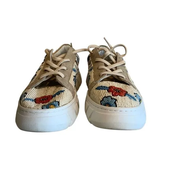 View From The Top Beaded Sneakers by Free People