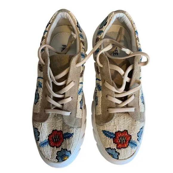 View From The Top Beaded Sneakers by Free People