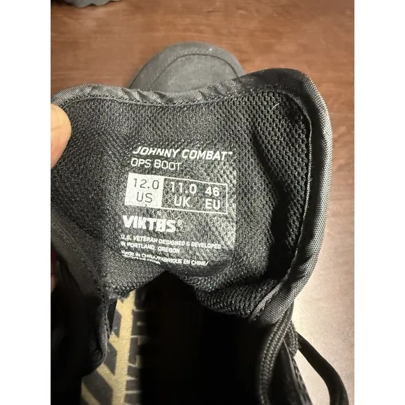 VIKTOS Men's Johnny Combat Tactical Waterproof Boots Size 12 Mens Very Clean