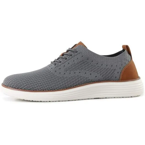 VILOCY Mens Casual Dress Sneakers Mesh Oxford Walking Tennis Work Shoes