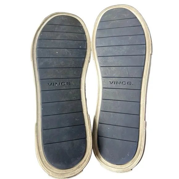 Vince Copley Satin Platform Lace Up Minimalist Sneakers in Navy Size 8