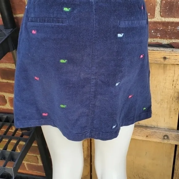 Vineyard‎ Vines blue corduroy skirt 8