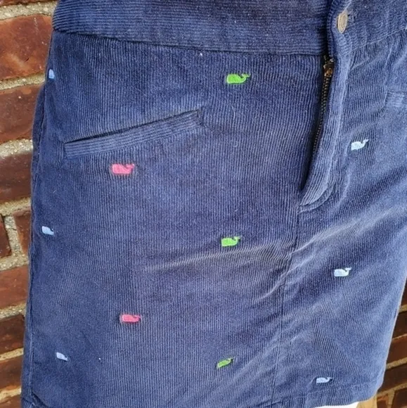 Vineyard‎ Vines blue corduroy skirt 8