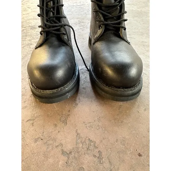 Vintage Addison Black Combat Boot size 6.5 (Mens)