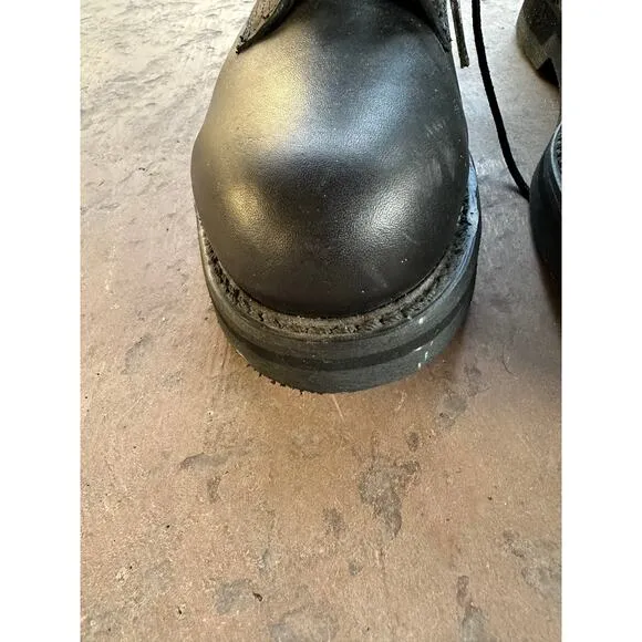 Vintage Addison Black Combat Boot size 6.5 (Mens)