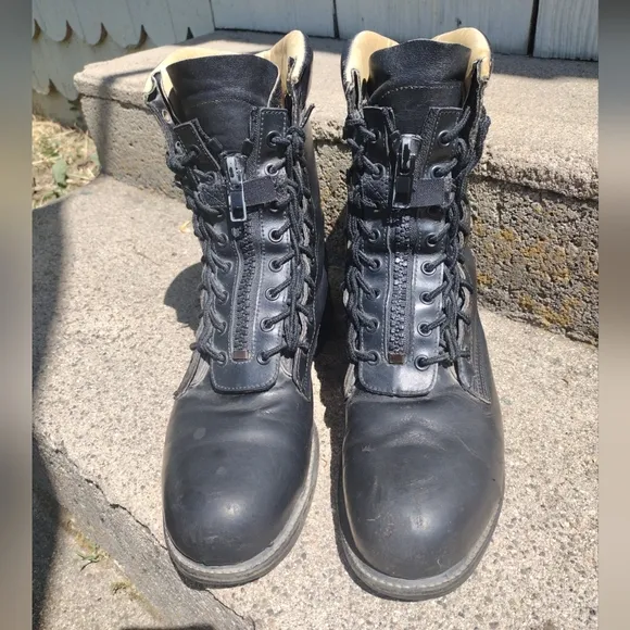 Vintage CHIPPEWA Trooper Boots Men's Size 10. Made in USA 20242 Steel Toe 9.5&quot;