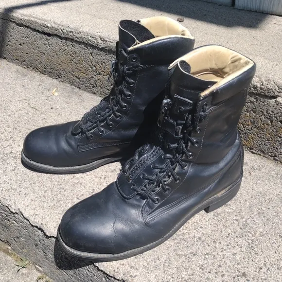 Vintage CHIPPEWA Trooper Boots Men's Size 10. Made in USA 20242 Steel Toe 9.5&quot;
