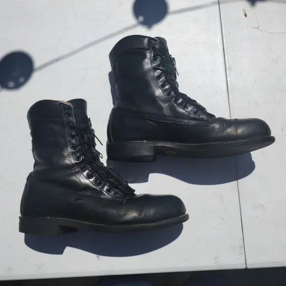 Vintage CHIPPEWA Trooper Boots Men's Size 10. Made in USA 20242 Steel Toe 9.5&quot;
