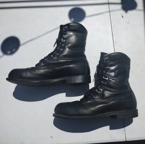 Vintage CHIPPEWA Trooper Boots Men's Size 10. Made in USA 20242 Steel Toe 9.5&quot;