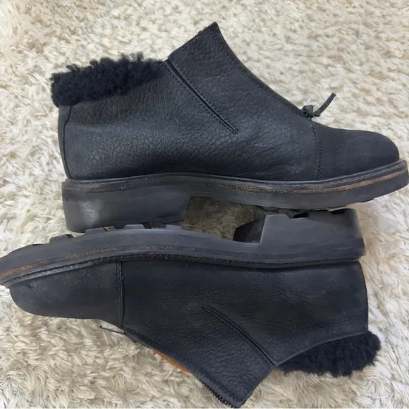 Vintage Cole Haan Womens steel toe Brazil Leather Ankle boots F4429 size 8.5 AA