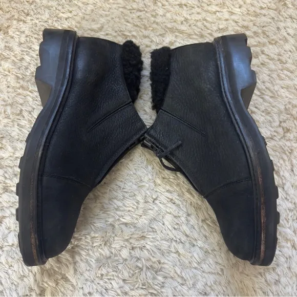Vintage Cole Haan Womens steel toe Brazil Leather Ankle boots F4429 size 8.5 AA