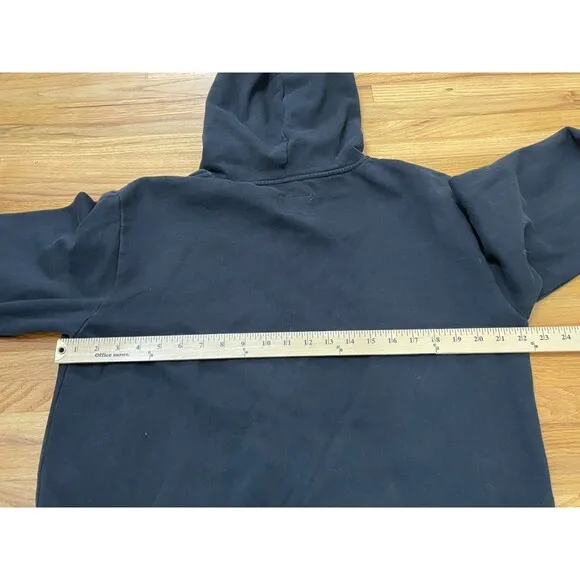Vintage DC Shoes Dyrdek Collection Hoodie Men's L Black Fleece Lined Rib  Y2k
