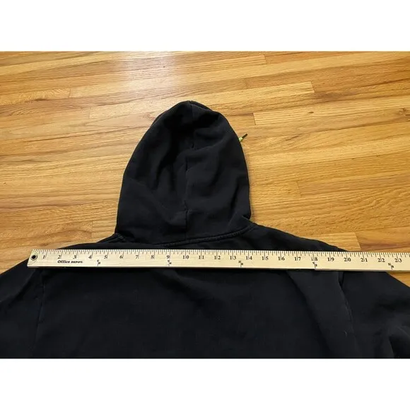 Vintage DC Shoes Dyrdek Collection Hoodie Men's L Black Fleece Lined Rib  Y2k
