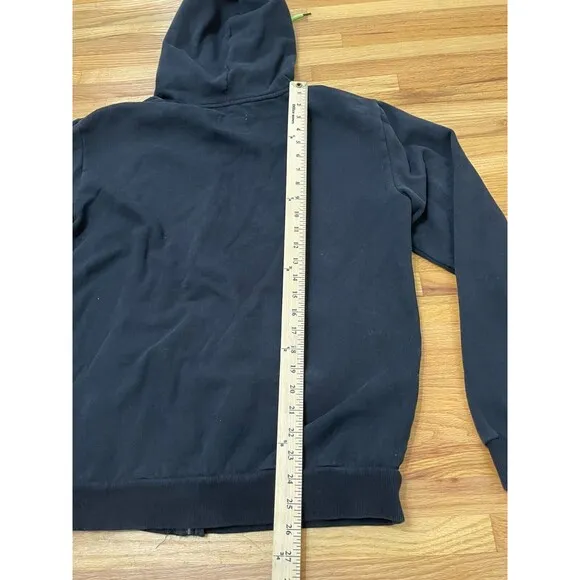 Vintage DC Shoes Dyrdek Collection Hoodie Men's L Black Fleece Lined Rib  Y2k