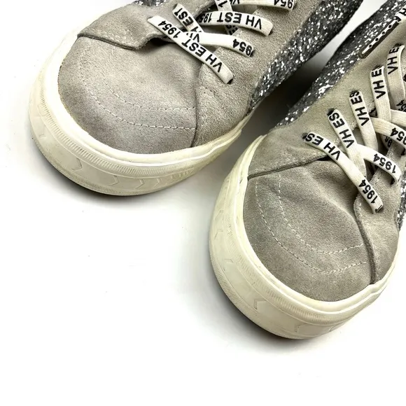Vintage Havana Edith Silver Glitter Multi High Top Sneakers size 10